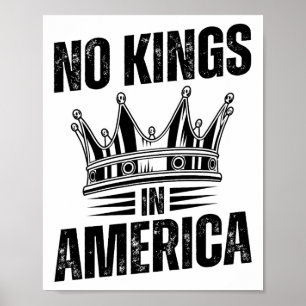 Poster Pas De Rois En Amérique Démocratie États-Unis Inde