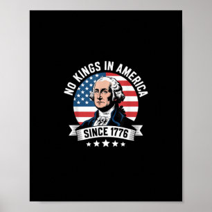 Poster Pas de rois en Amérique depuis 1776, ambiance libe