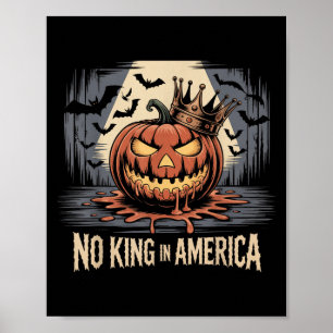 Poster Pas de rois en Amérique depuis 1776 Drapeau Usa en