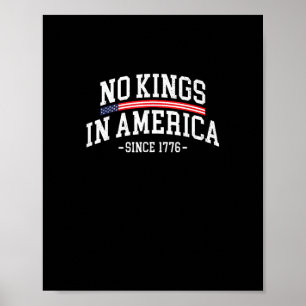 Poster Pas de rois en Amérique depuis 1776 Esprit de libe