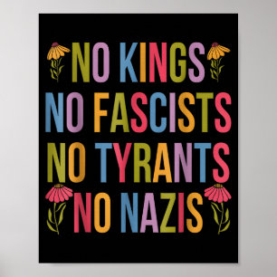 Poster Pas de rois hommes femmes patriotiques liberté 