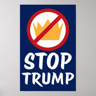 Poster PAS DE ROIS STOP TRUMP Anti-Trump | RYBl | Manifes