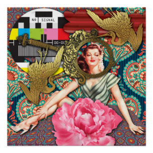 Poster Pas de signal - Dame effrontée