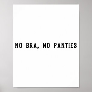 Poster Pas de soutien-gorge, pas de culotte, drôle d'adul