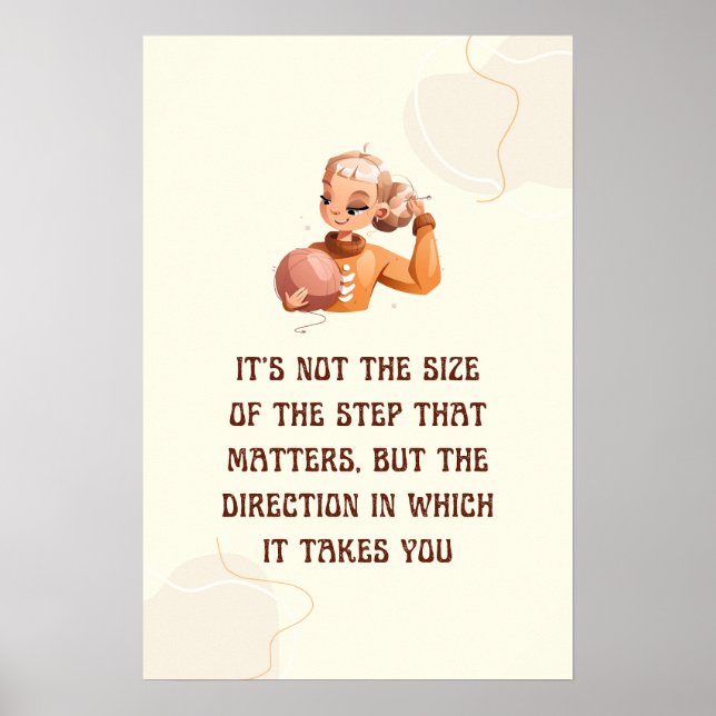 Poster Pas de taille mais de direction (Devant)