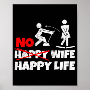 Poster Pas d'épouse heureuse heureuse vie épouses mariée