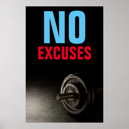 Poster Pas d'examen Bodybuilding Fitness Inspirational