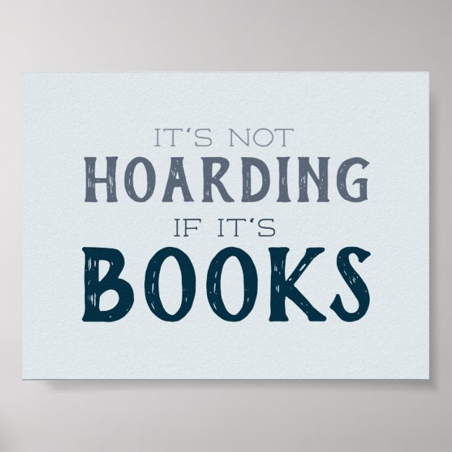Poster Pas d'hébergement Si c'est des livres Drôle livre  (Devant)
