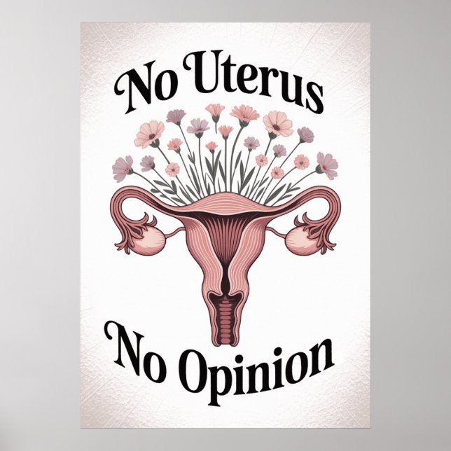 Poster Pas d'Uterus Pas d'avis (Devant)