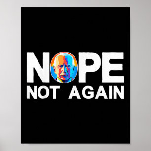 Poster Pas encore drôle Biden Pro-trump