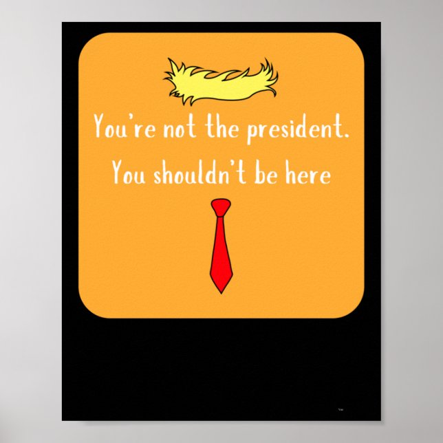 Poster Pas le président (Devant)