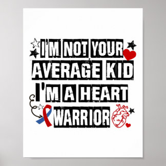 Poster Pas Moyen Enfant Un Guerrier Du Coeur Maladie Card