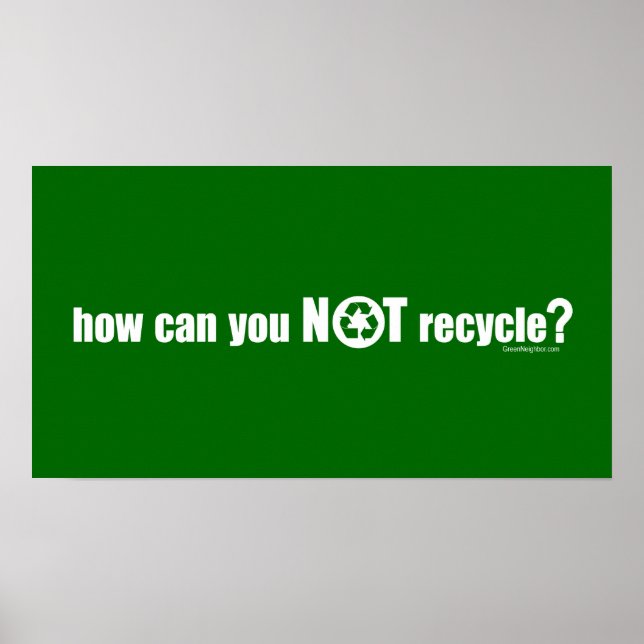 Poster Pas recycler ? (Devant)