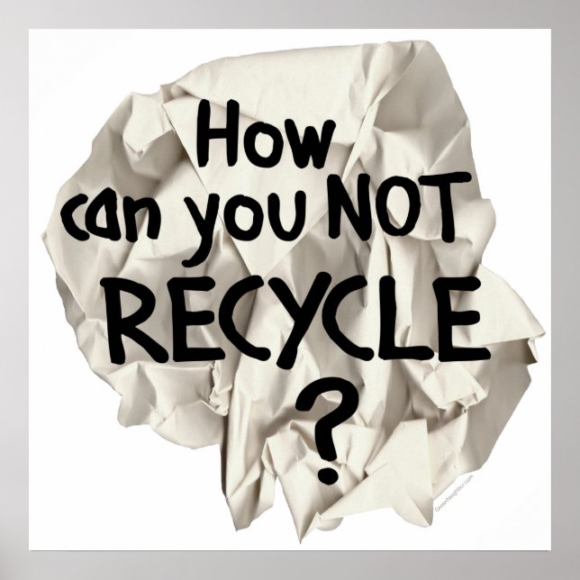 Poster Pas recycler ? (Devant)