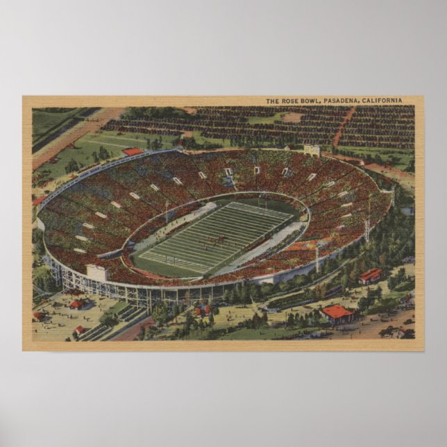 Poster Pasadena, Californie - The Rose Bowl (Devant)