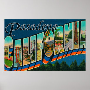Poster Pasadena, la Californie - grandes scènes de lettre