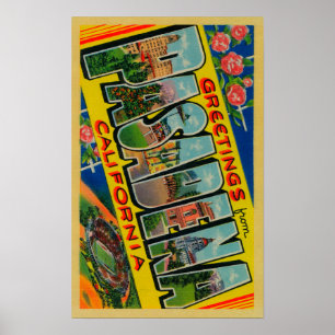 Poster Pasadena, la Californie - grandes scènes de lettre