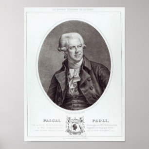 Poster Pascal Paoli, 1872