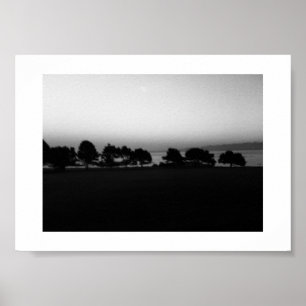 Poster Passage d'Arbres Canada Photographie noir et blanc