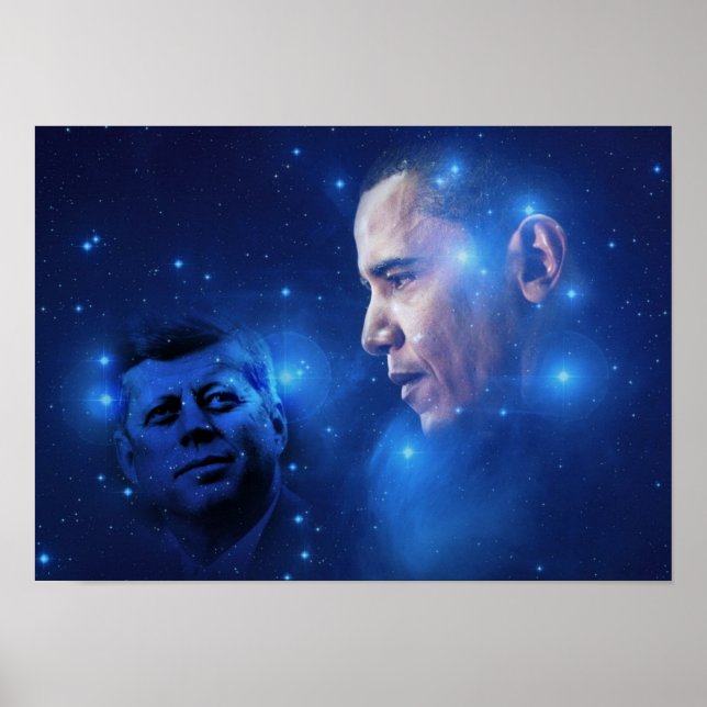 Poster Passage de la flamme, John F. Kennedy Barack Obama (Devant)