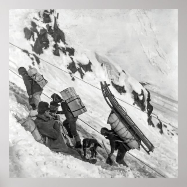 Poster Passe Chilkoot - Ruée vers l'or du Yukon 1898 (Devant)