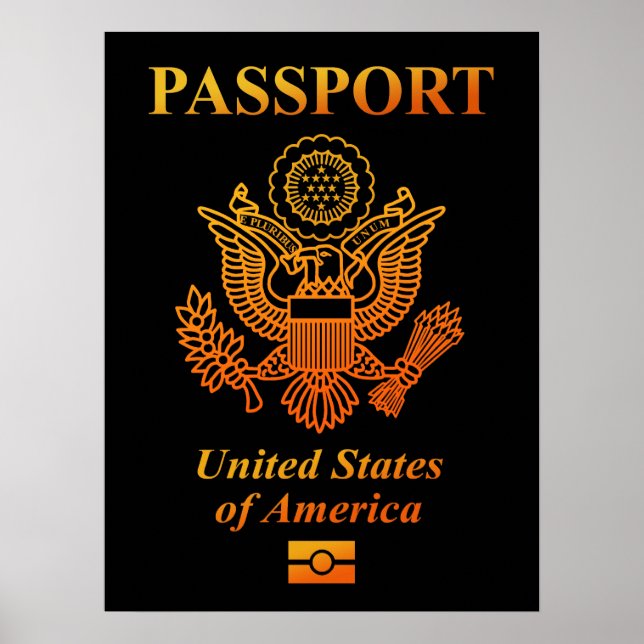 POSTER PASSEPORT(USA) (Devant)