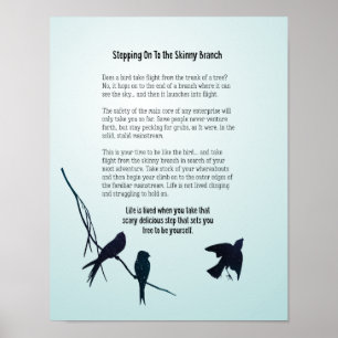 Poster Passer à la branche maigre Motivational Nudge