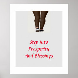 Poster Passez À La Prospérité Et Aux Bénédictions