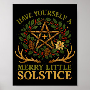 Poster Passez un joyeux petit solstice Witchcore