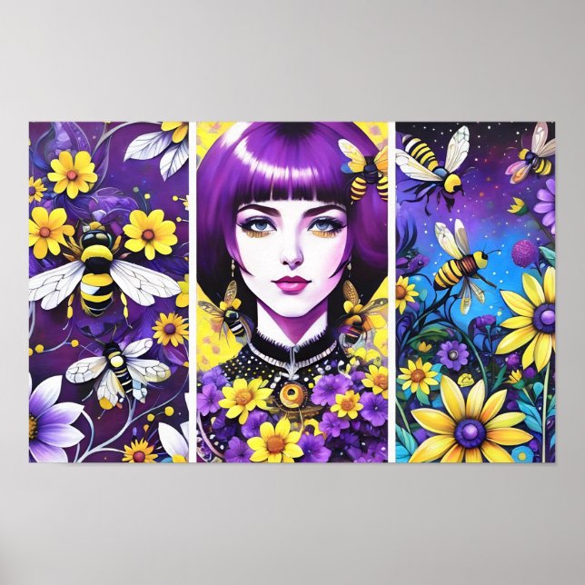 Poster Passion violette (Devant)