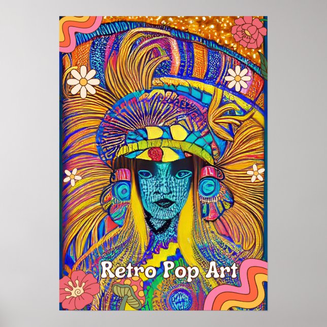 Poster passionnant 60's Era Pop Art Design (Devant)