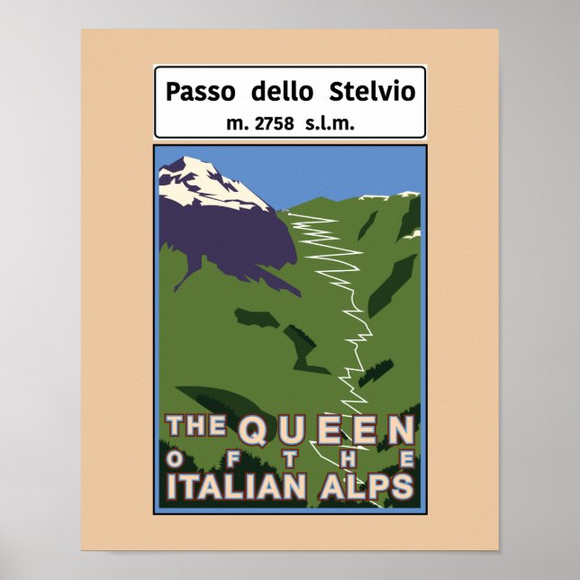 Poster Passo dello Stelvio (Devant)