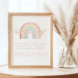 Poster Pastel Aquarelle Arc-en-ciel Quelle est la taille 