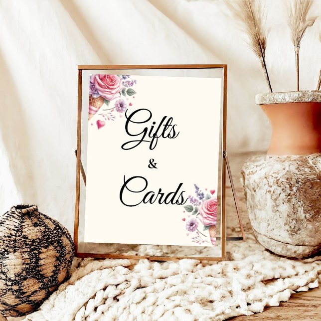 Poster Pastel Crème glacée Fête des mariées Cadeaux & Car (Créateur téléchargé)