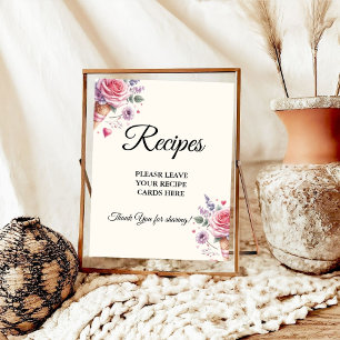 Poster Pastel Crème glacée Laissez vos recettes Douche nu