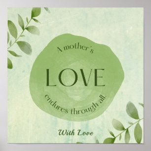 poster pastel de la citation de Maman-love