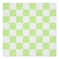 Pastel Green À damiers En vichy Motif