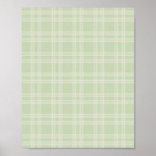 Poster Pastel Green En vichy