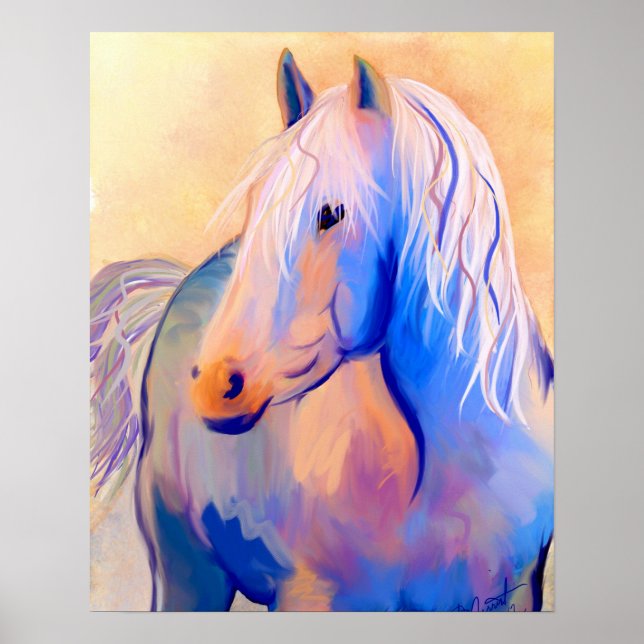 Poster Pastel Horse (Devant)