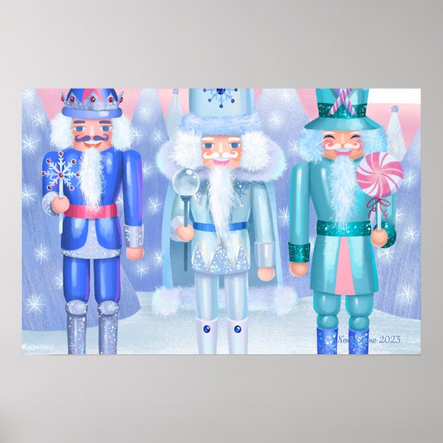 Poster Pastel Nutcracker Kings Art Imprimer (Devant)