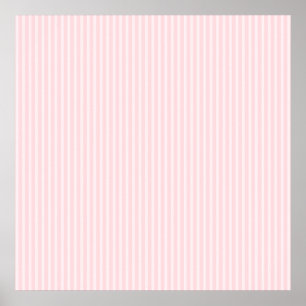 Poster Pastel Pink Candy Stripes.