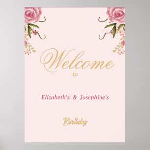 Poster Pastel Pink Double Jumeau Jumeau Jumeau Jumeau