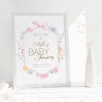 Pastel Winter Wonderland Baby shower Bienvenue
