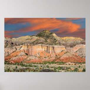 Poster Pastels de montagne de ranch de fantôme