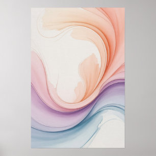 Poster Pastels Fluides