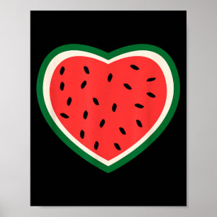 Poster Pastèque de Palestine Couleurs Palestiniennes Vint