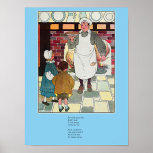 Poster Pat-a-cake, pat-a-cake, l'homme de Baker