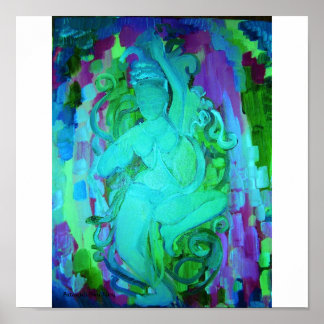 Poster Patanjali Bleu