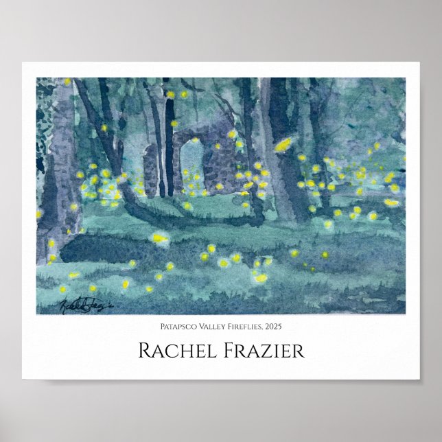 Poster Patapsco Valley Fireflies (Devant)