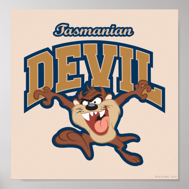 Poster Patch de diable de Tasmanie TAZ™ (Devant)